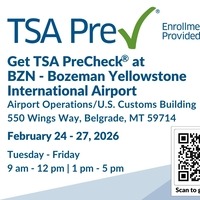 TSA PreCheck enrollment announcement image - QR code 